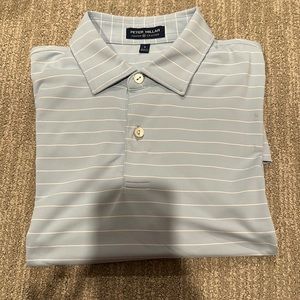 Peter Millar mens light blue polo. Size: Small